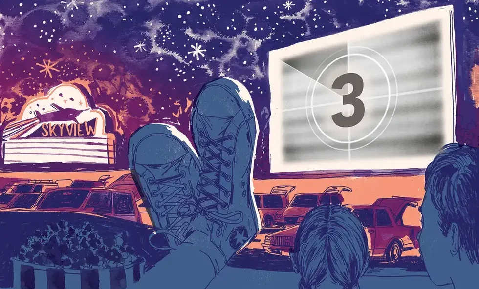 Drive-in movie theaters within driving distance from St. Louis