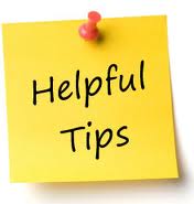 Helpful tips