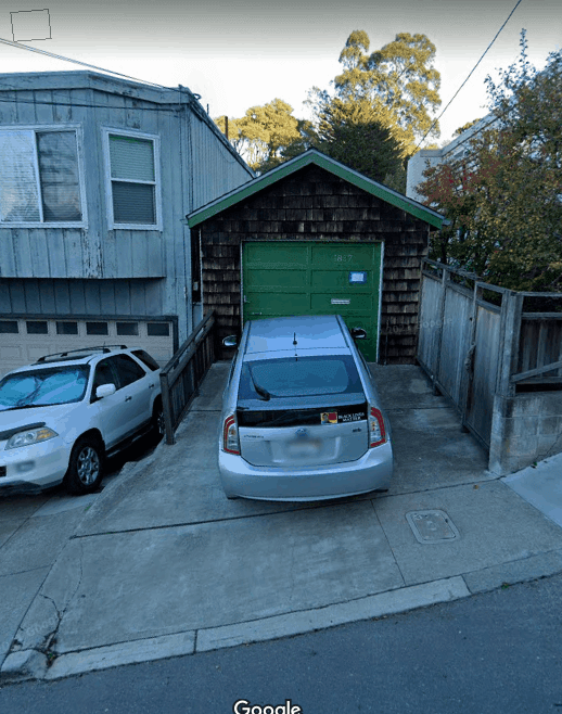 1837 Alabama, earthquake shack turned into a garage