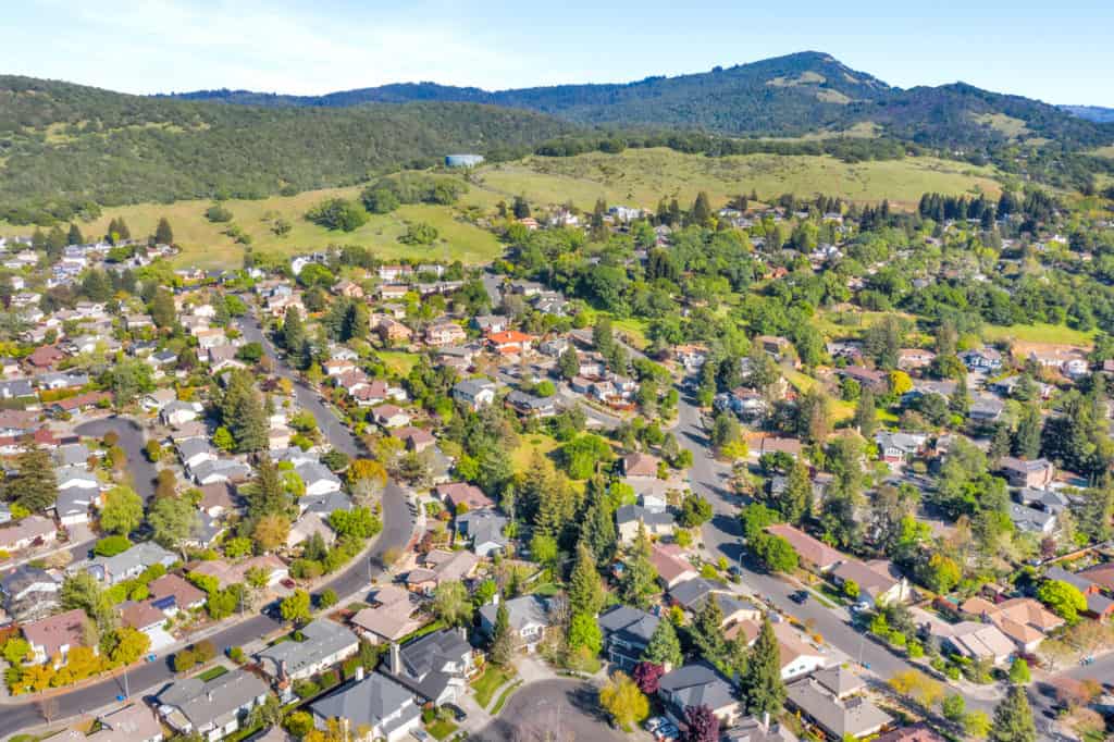 the Bennett Valley neighborhood of Santa Rosa CA, Annadel Heights