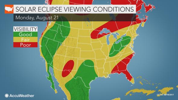 solar eclipse viewing conditions