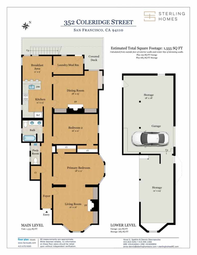 floor plan 352 Coleridge Street