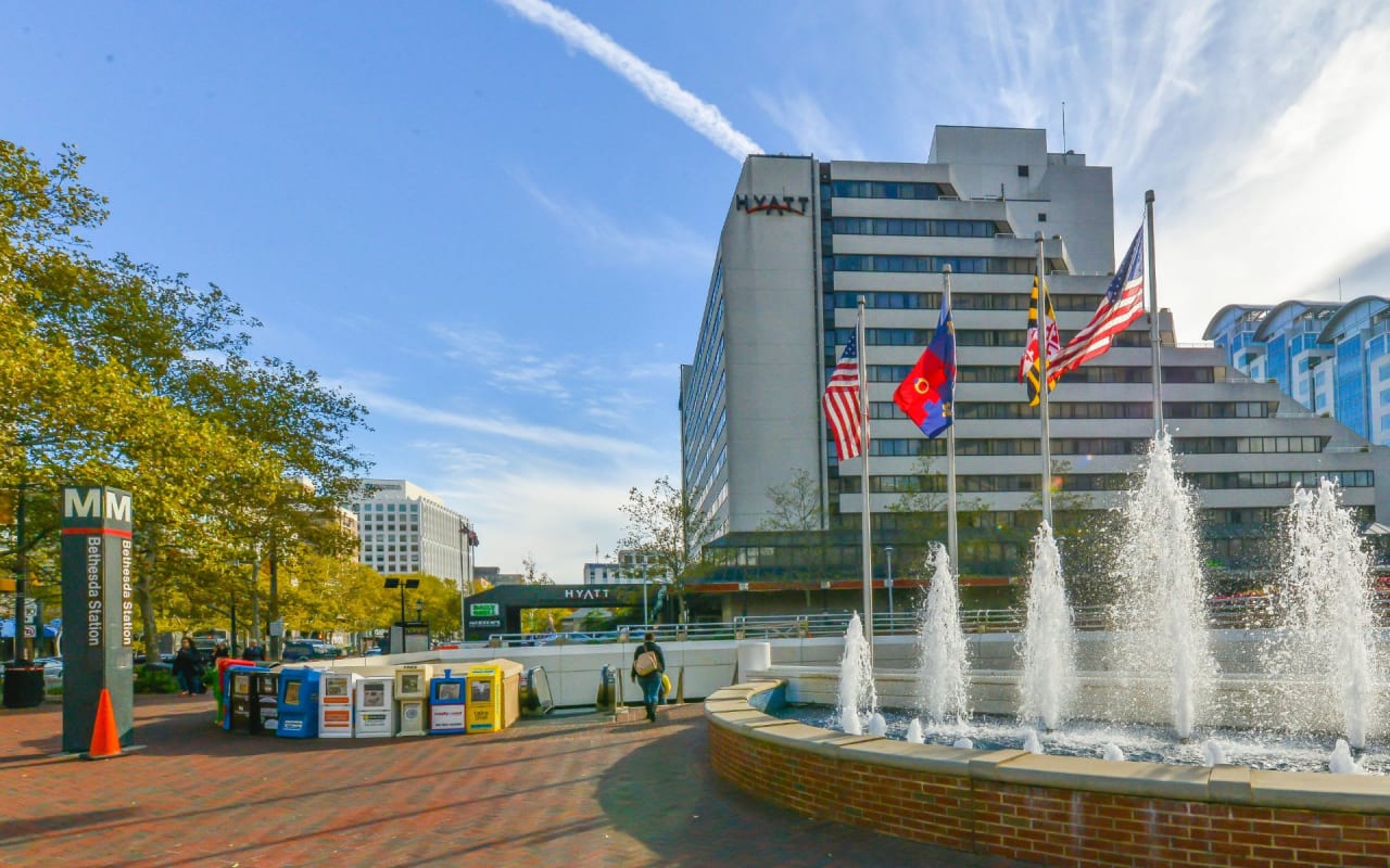 Bethesda Metro Fountain, Bethesda, MD, The fountain at the …