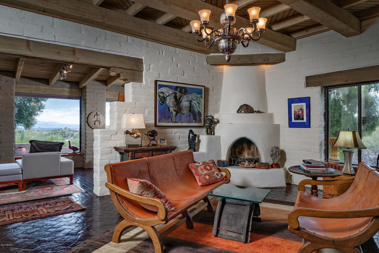 Custom Mud Adobe Home Situated on a Private Hilltop