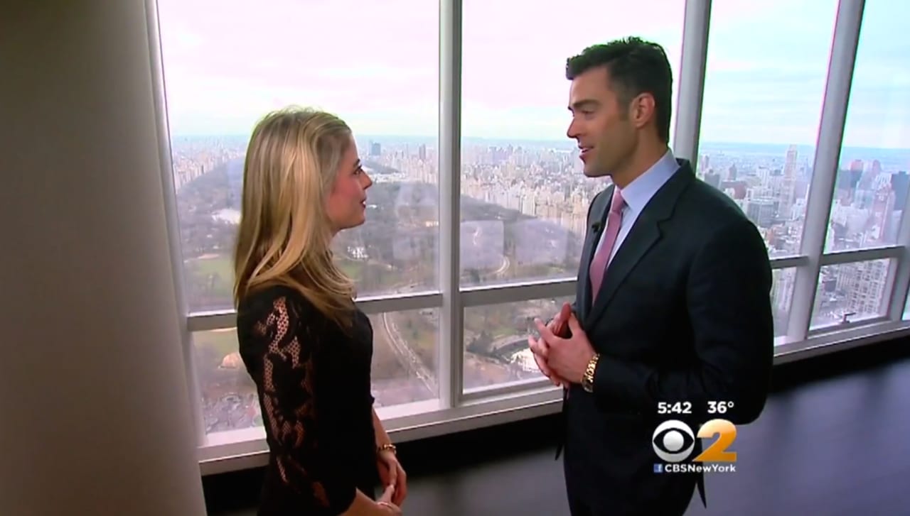 Living Large: Noble Black Tours One57 With CBS New York