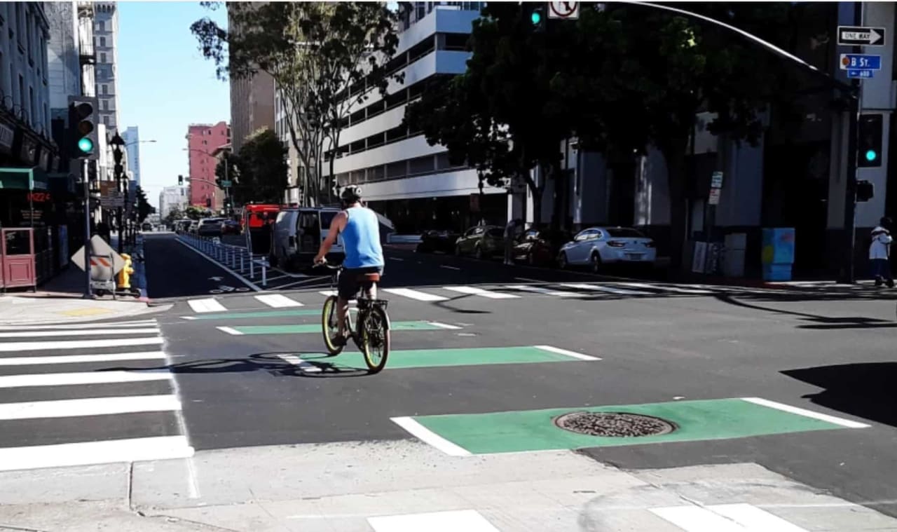 Downtown SD Bike Road Map