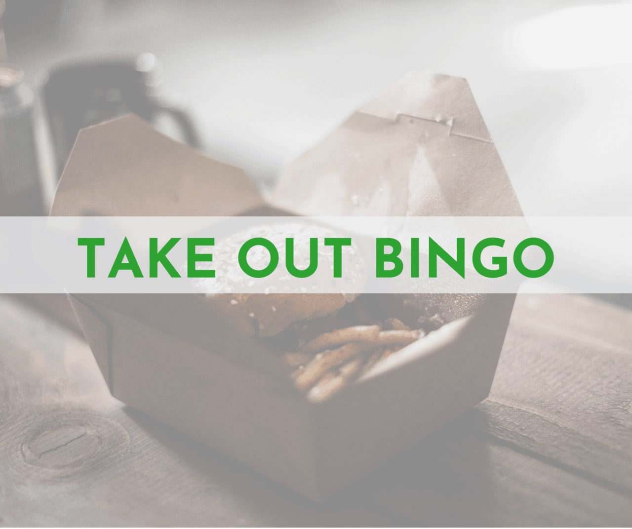 Mammoth Lakes Take Out Bingo