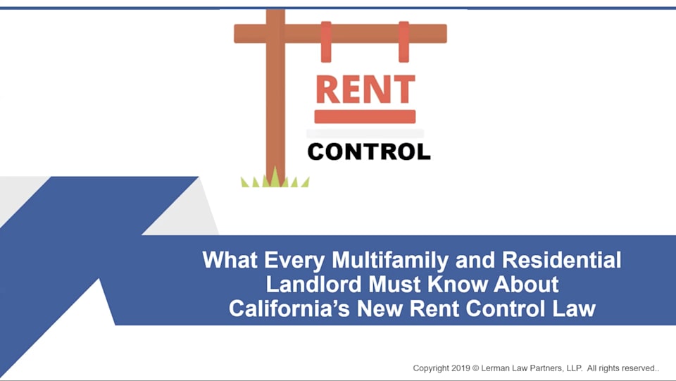 What Every Multifamily and Residential Landlord must know about