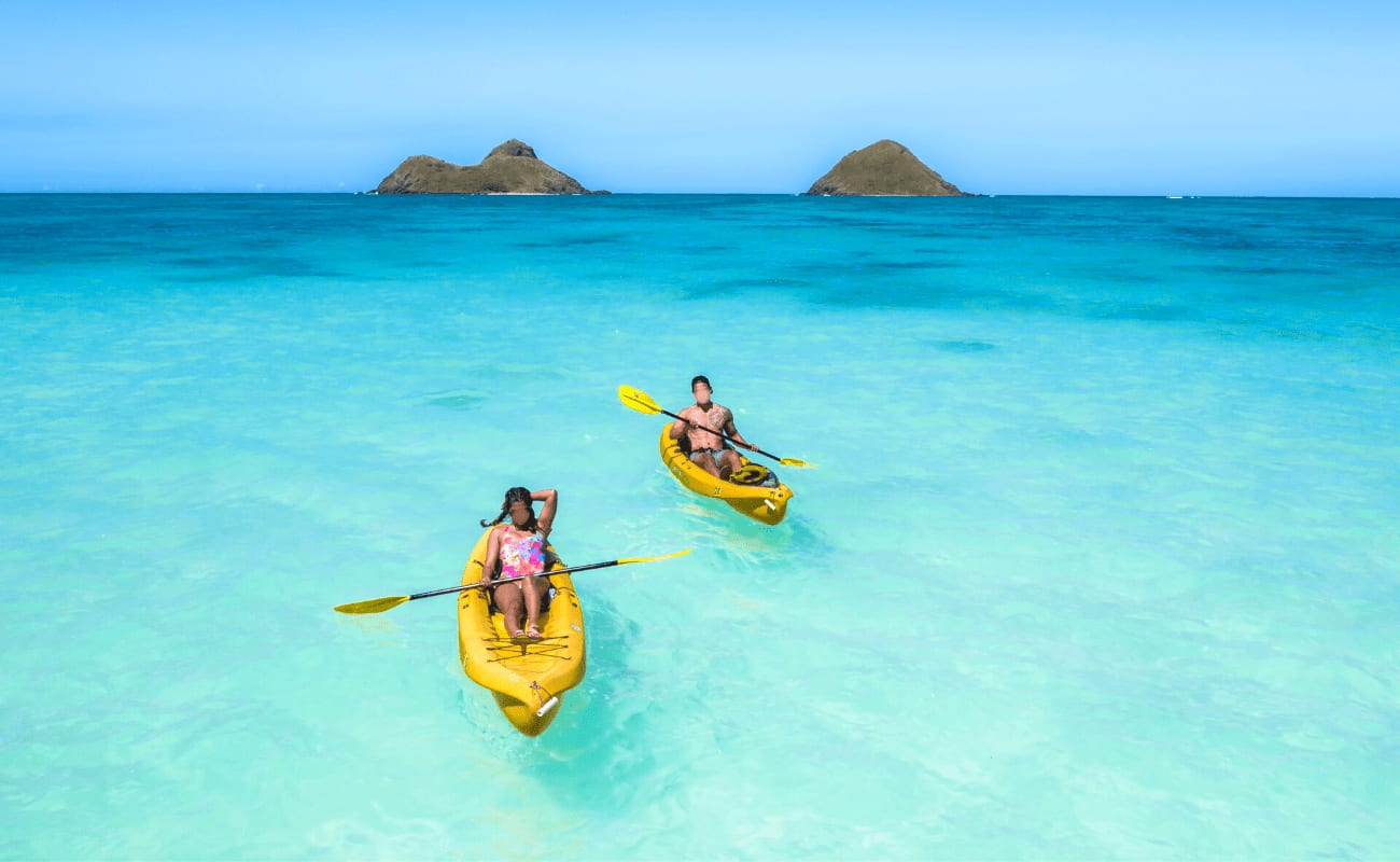 kailua twin islands guided kayak tour, kailua beach adventures