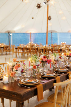 Place Settings at Event at Home By Sea in Nantucket, MA