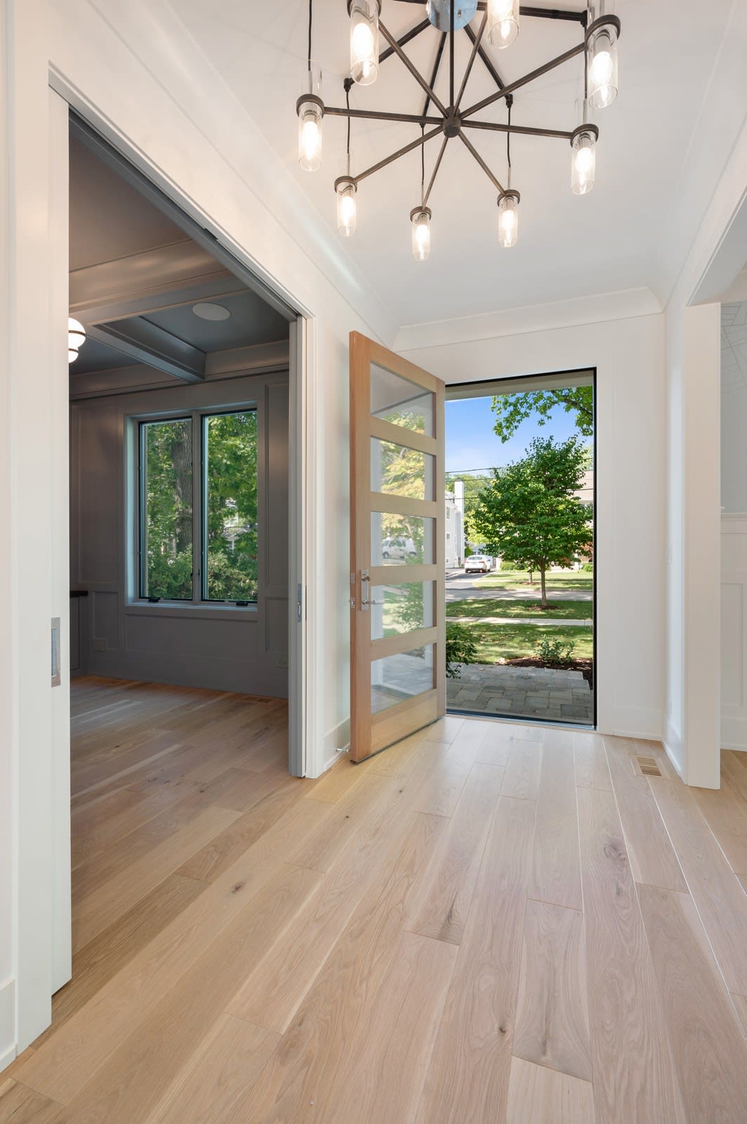 Image of a view of the front door from the hallway