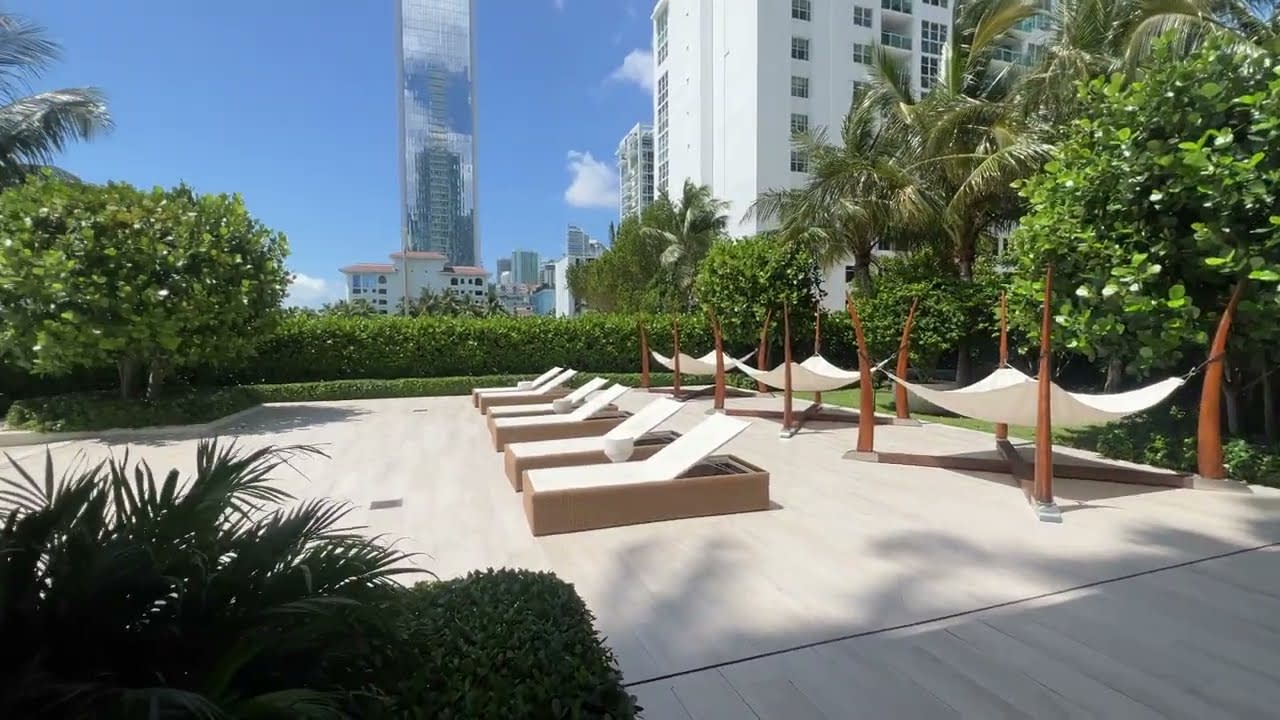 Biscayne Beach Condo's Lower Pool Deck,