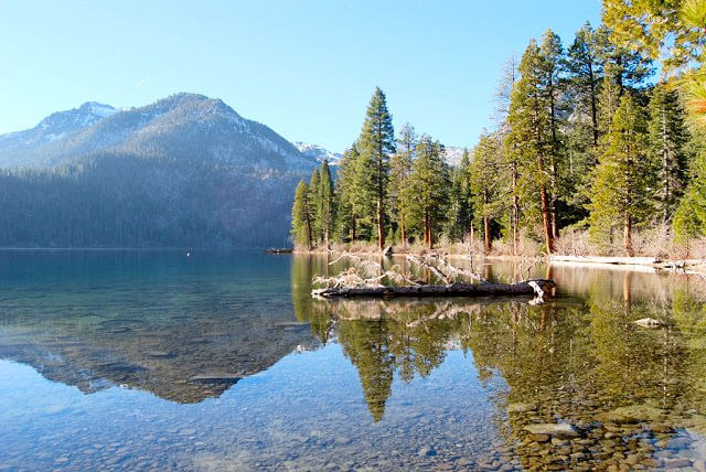 Cascade Lake near Lake Tahoe, aerial photo, California, #38211