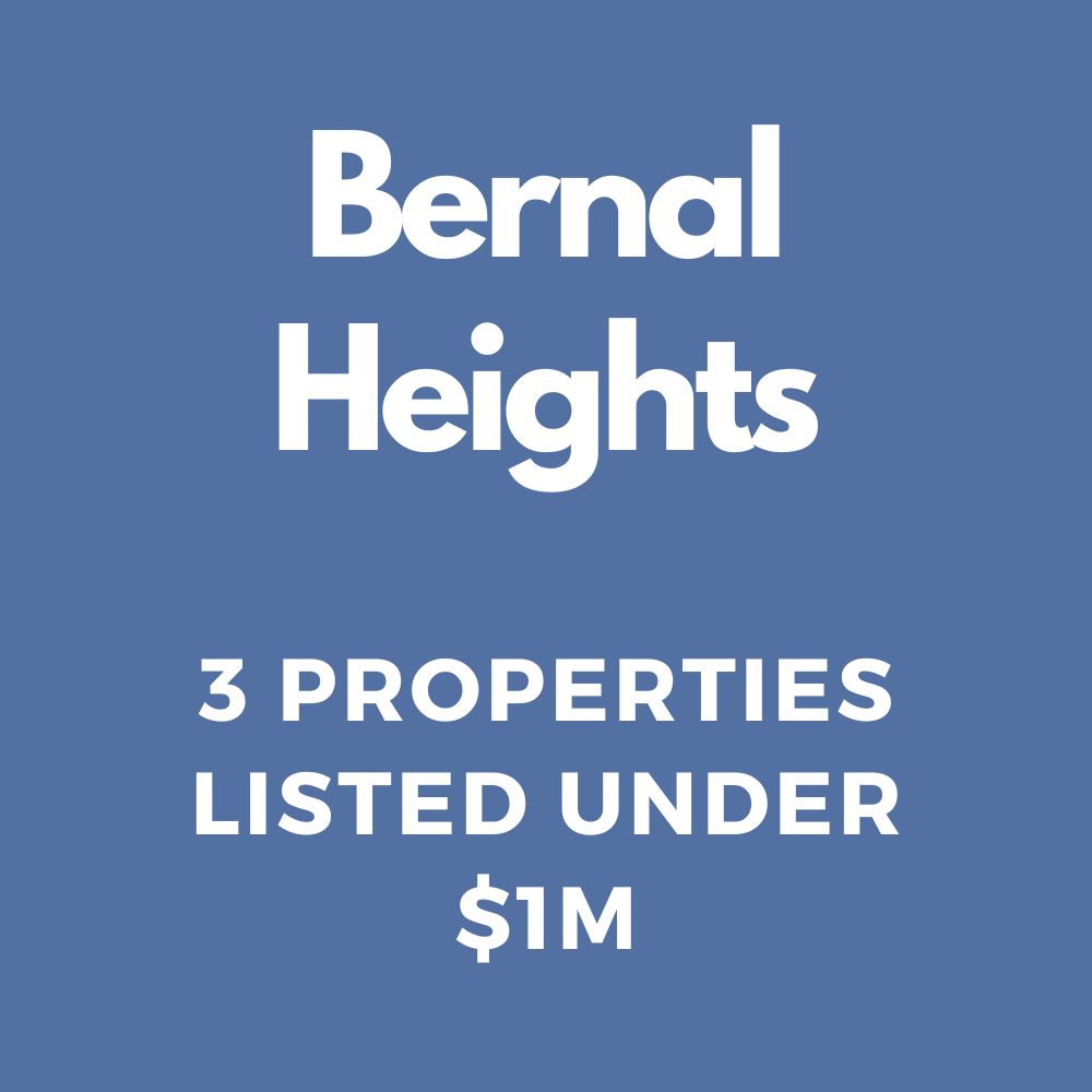 Affordable Bernal Heights Homes 3 Properties Under 1M San Francisco