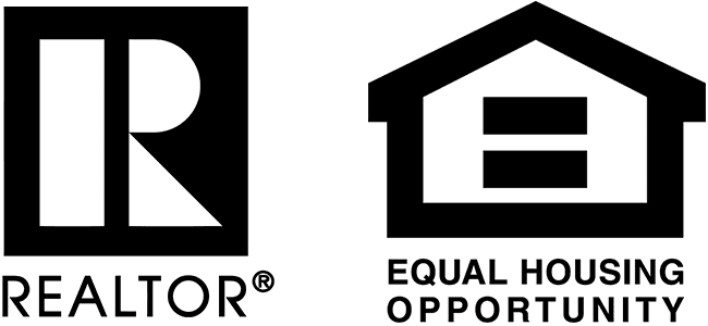 Black and white logos of Realtor® and Equal Housing Opportunity.