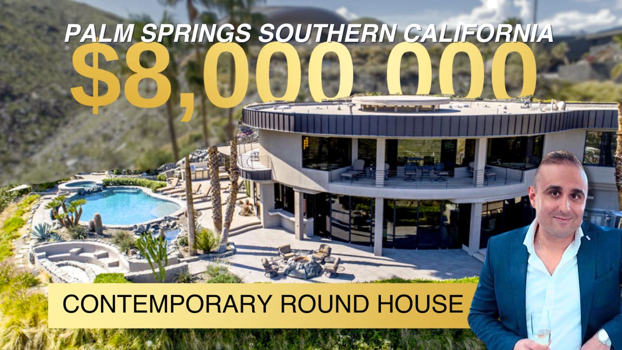 $8,000,000 Contemporary Round House Palm Springs Southern CA