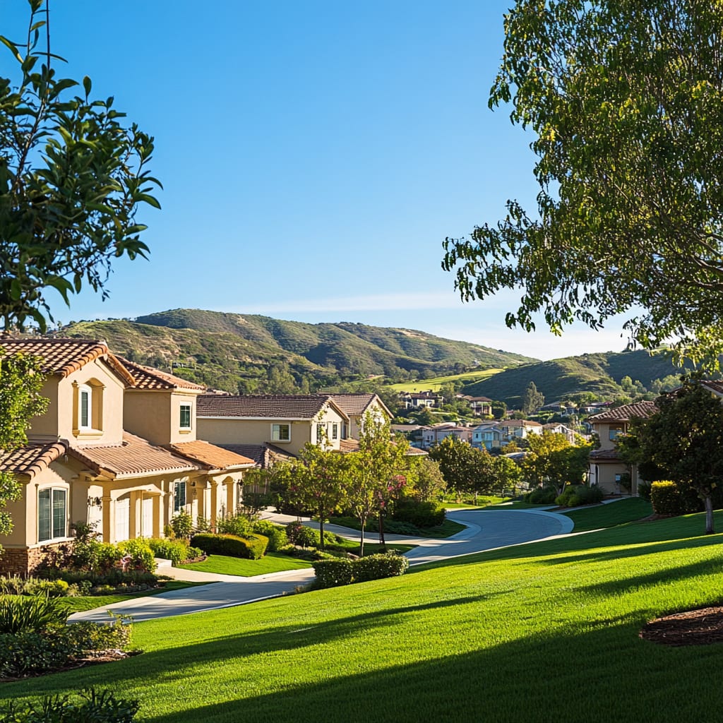 Suburban homes in Forster Ranch, San Clemente