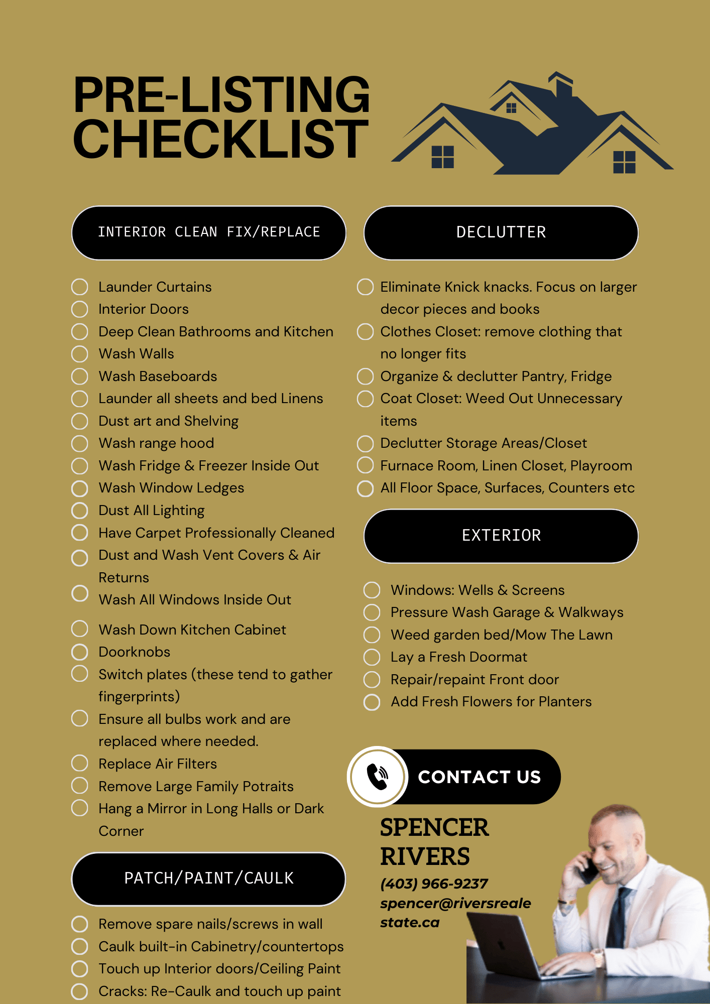 Full Pre-Listing Home Checklist