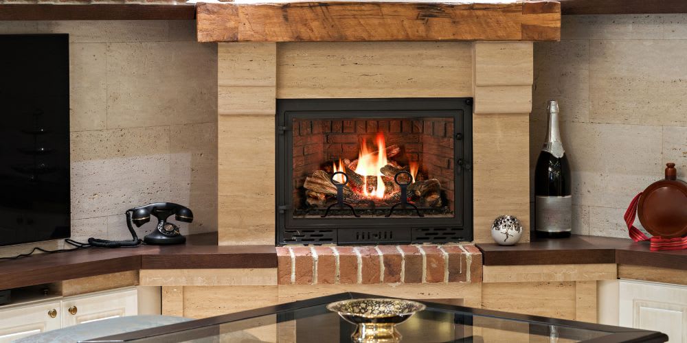 Fireplace Mantels with Box Beam