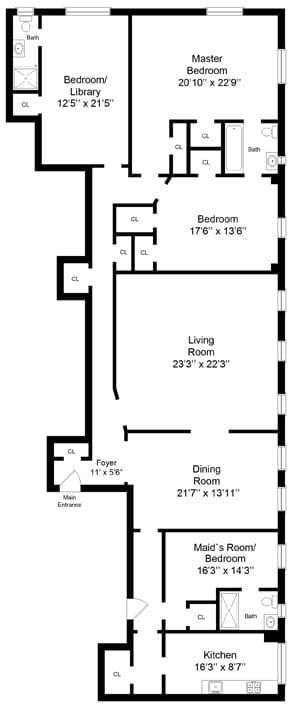 415 Central Park West Unit: 16A