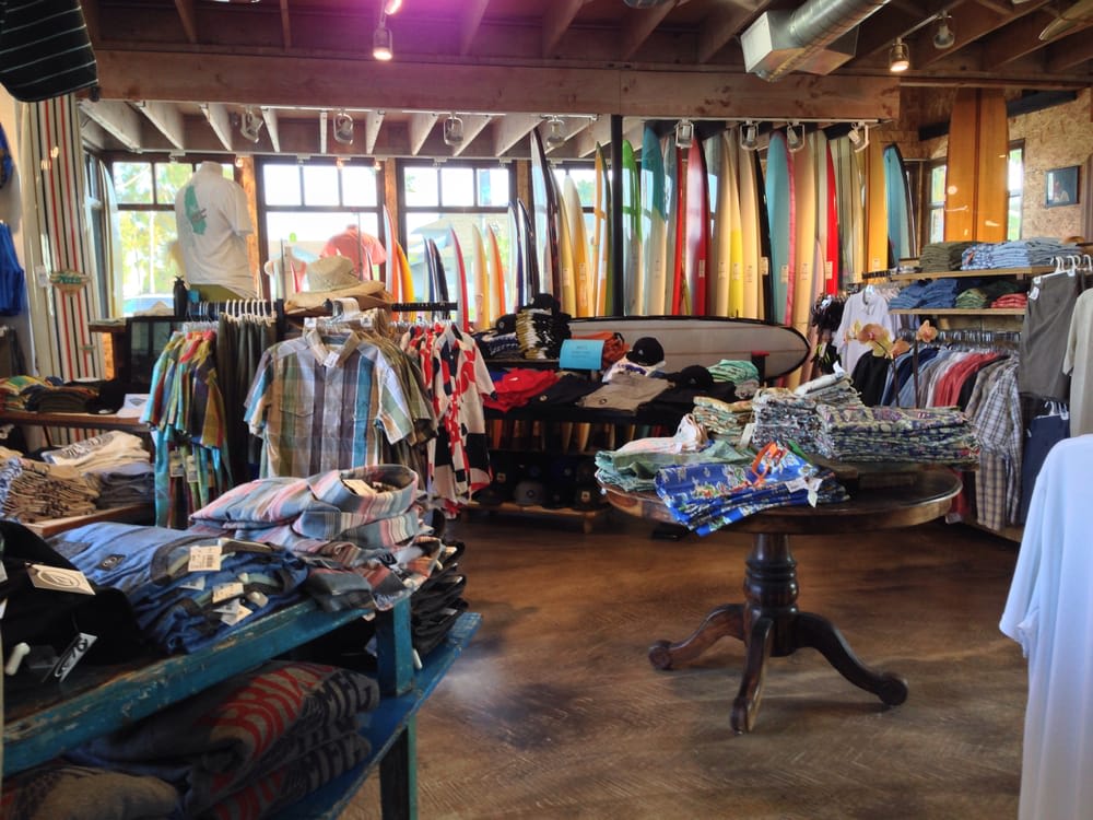 Hobie Surf Shop front and surfboards, Dana Point