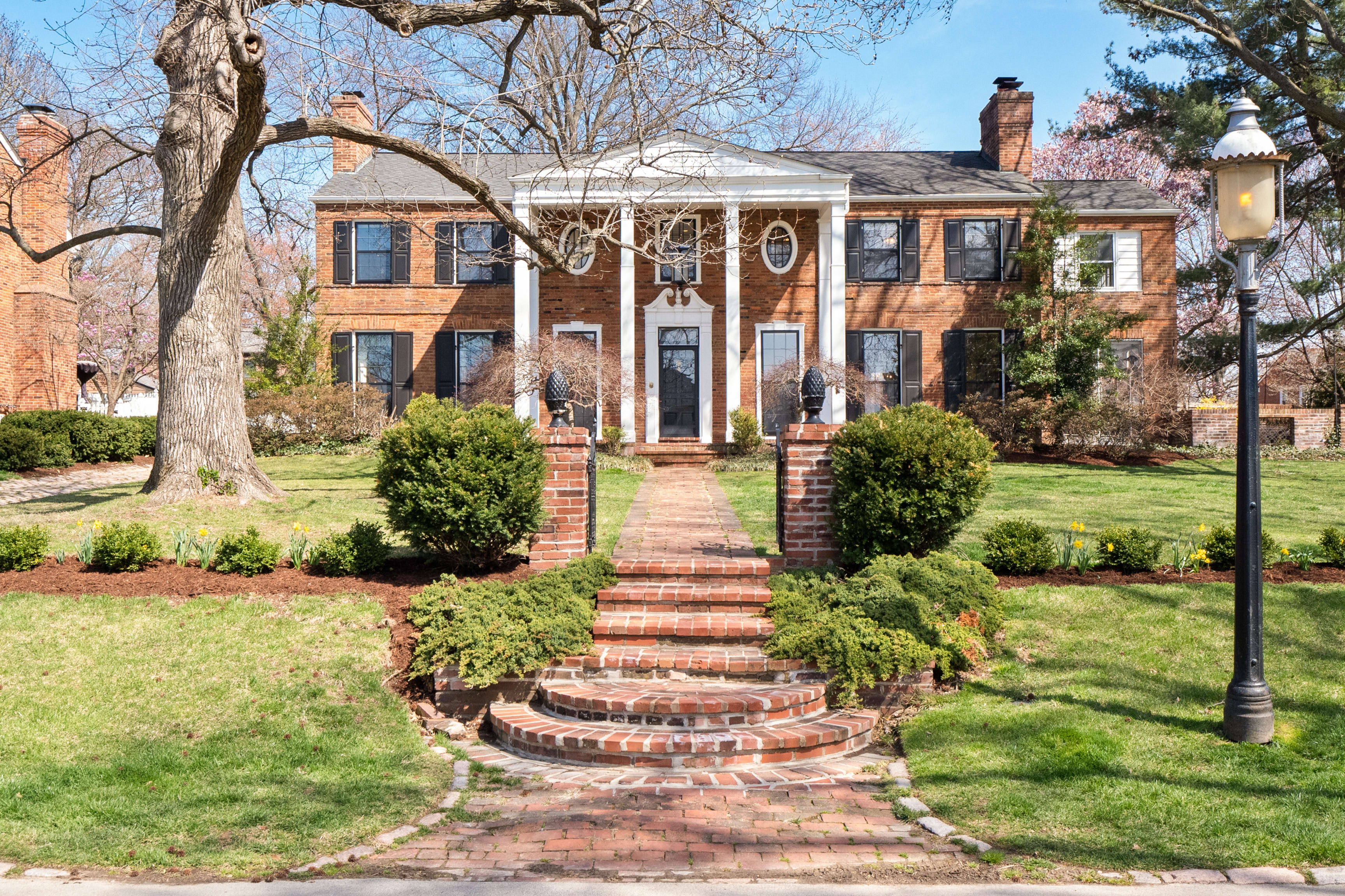 Beautiful brick home in La Hacienda Ladue neighborhood.