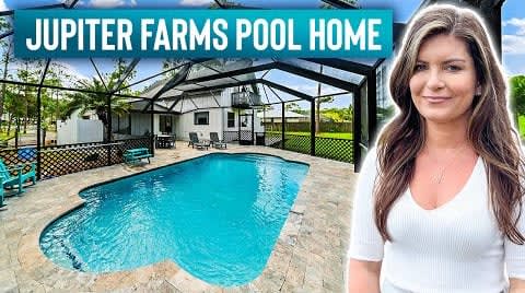 Tour This Jupiter Farms Pool Home