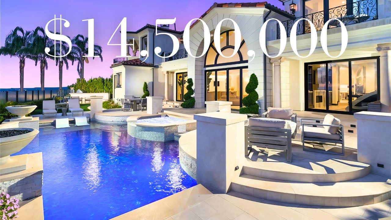 Exclusive $14,500,000 Custom MANSION Tour in Newport Coast, CA