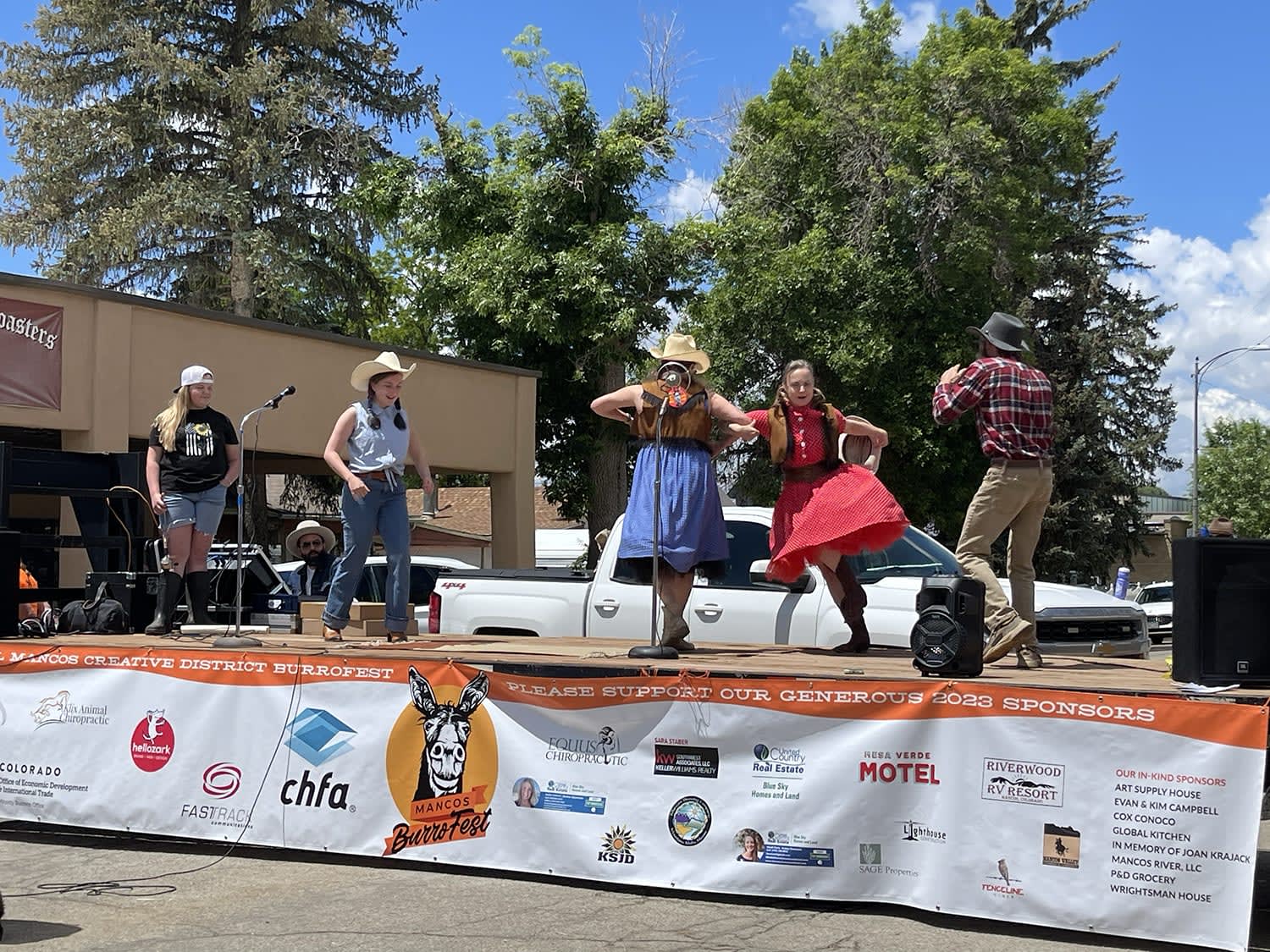 melodrama production at burro fest in mancos colorado