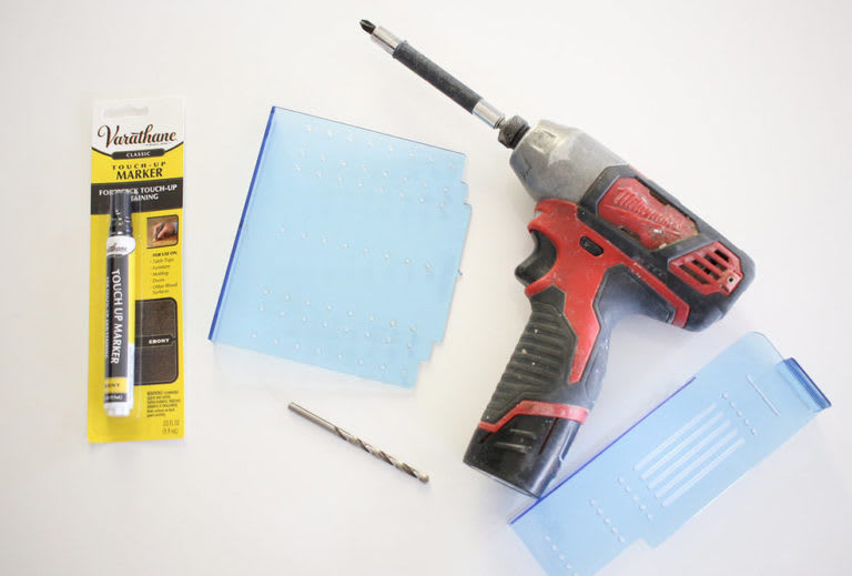 Tools and materials for kitchen hardware update