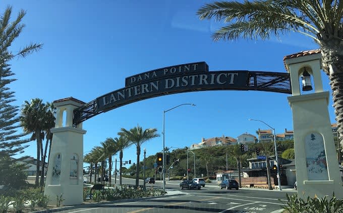Shops and lanterns in Lantern District, Dana Point