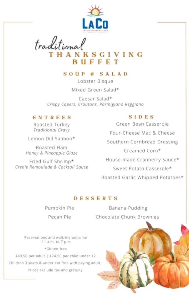 Traditional Thanksgiving Buffet- LaCo