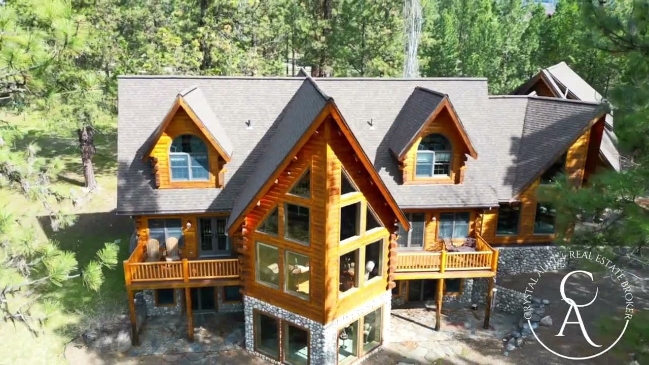 Move To Montana - Featured Waterfront Log Home