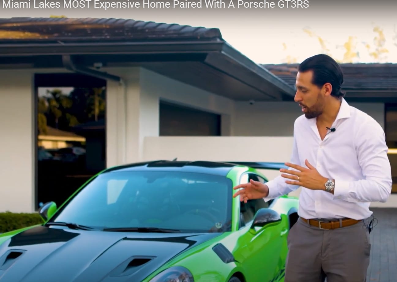 MIAMI LAKES MOST EXPENSIVE HOME PAIRED WITH A PORSCHE GT3RS