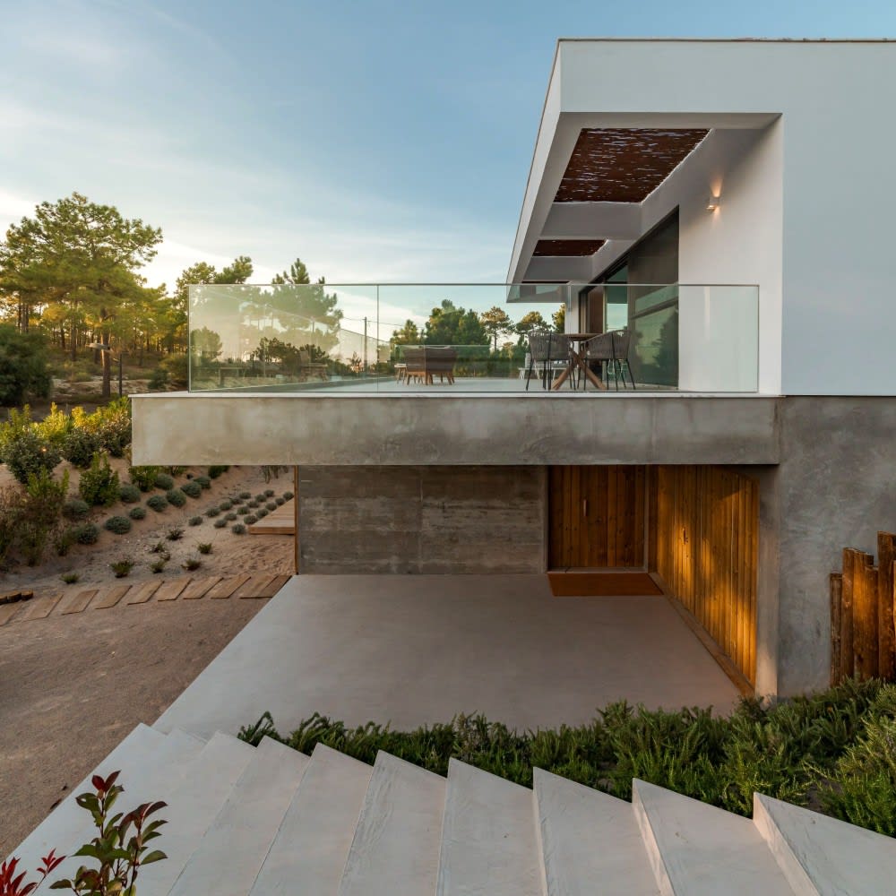 Glass-walled Terrace of a House