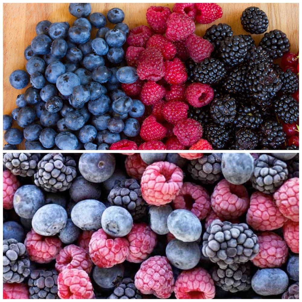 Fresh Frozen Organic Heirloom Raspberries