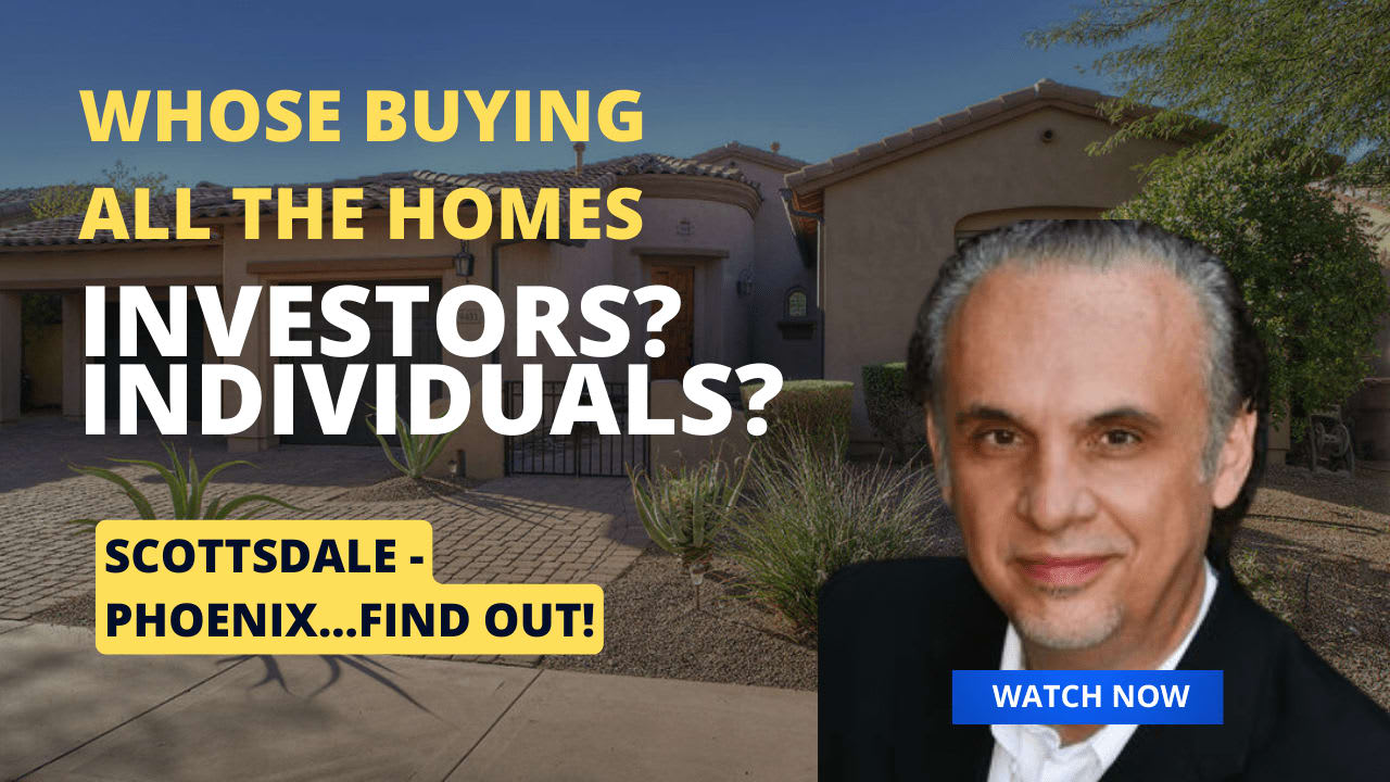 Who is buying the majority of Scottsdale-Phoenix area homes?