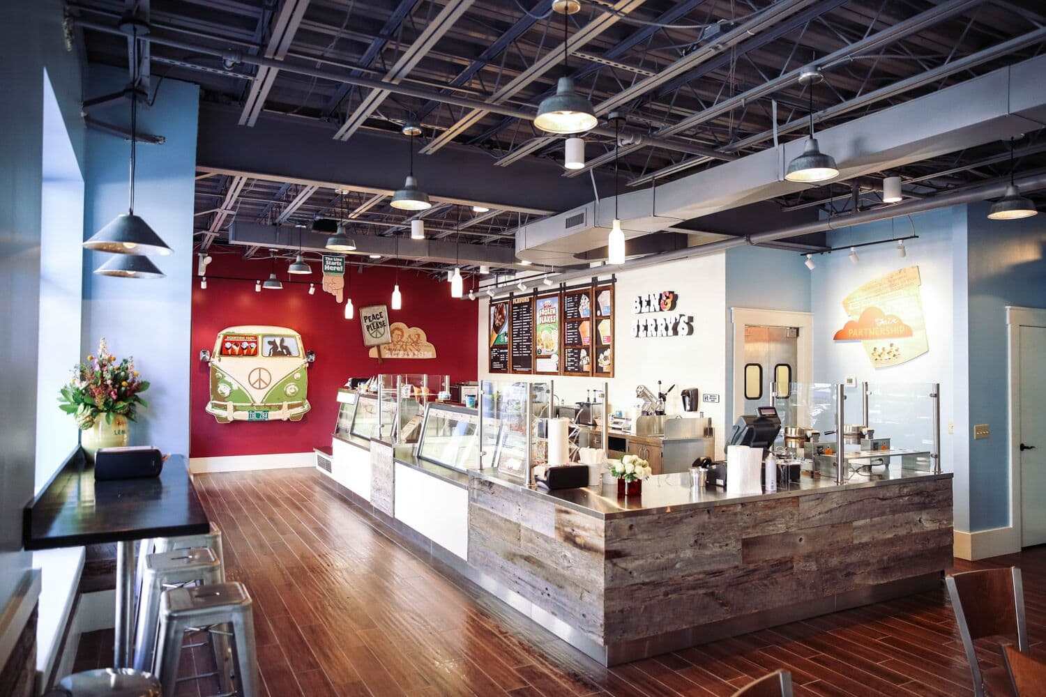 Inside Ice Cream Store