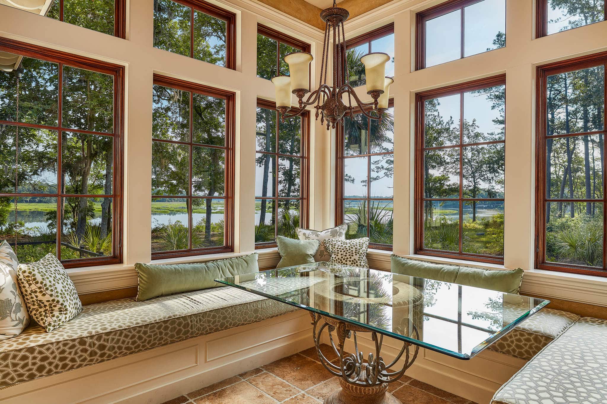 Sitting area with amazing view of the lowcountry