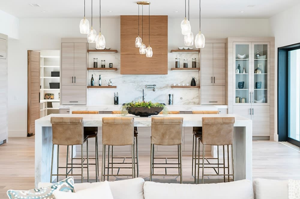 Kitchen islands with a sink