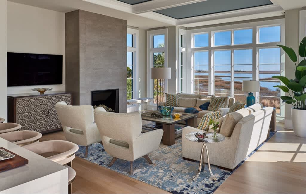 house tour of contemporary coastal home in wilmington