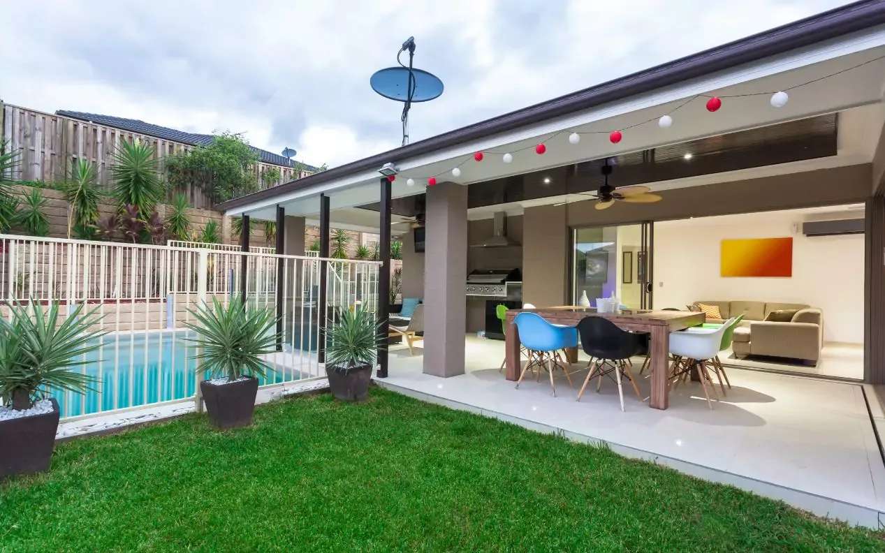 Modern backyard