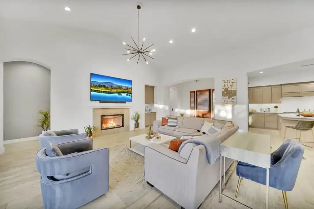 PGA West Villa Great Room - Alternate Angle