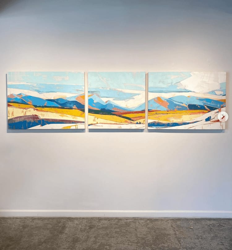 hang art triptych