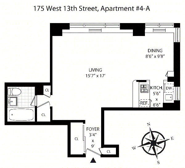 175 West 13th Street Unit: 4A