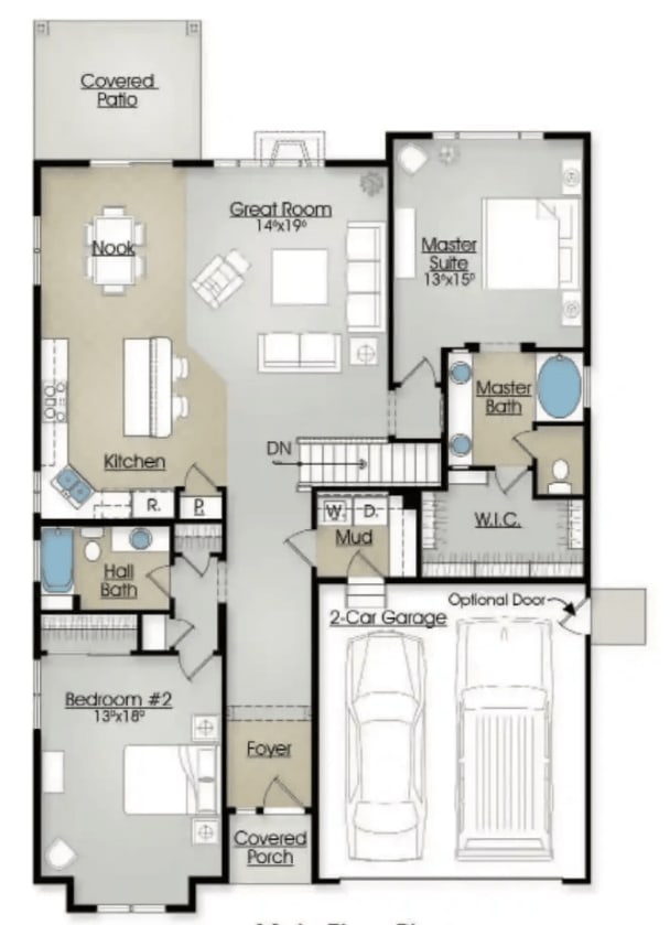 The Cutler (2 Bedrooms on main floor)