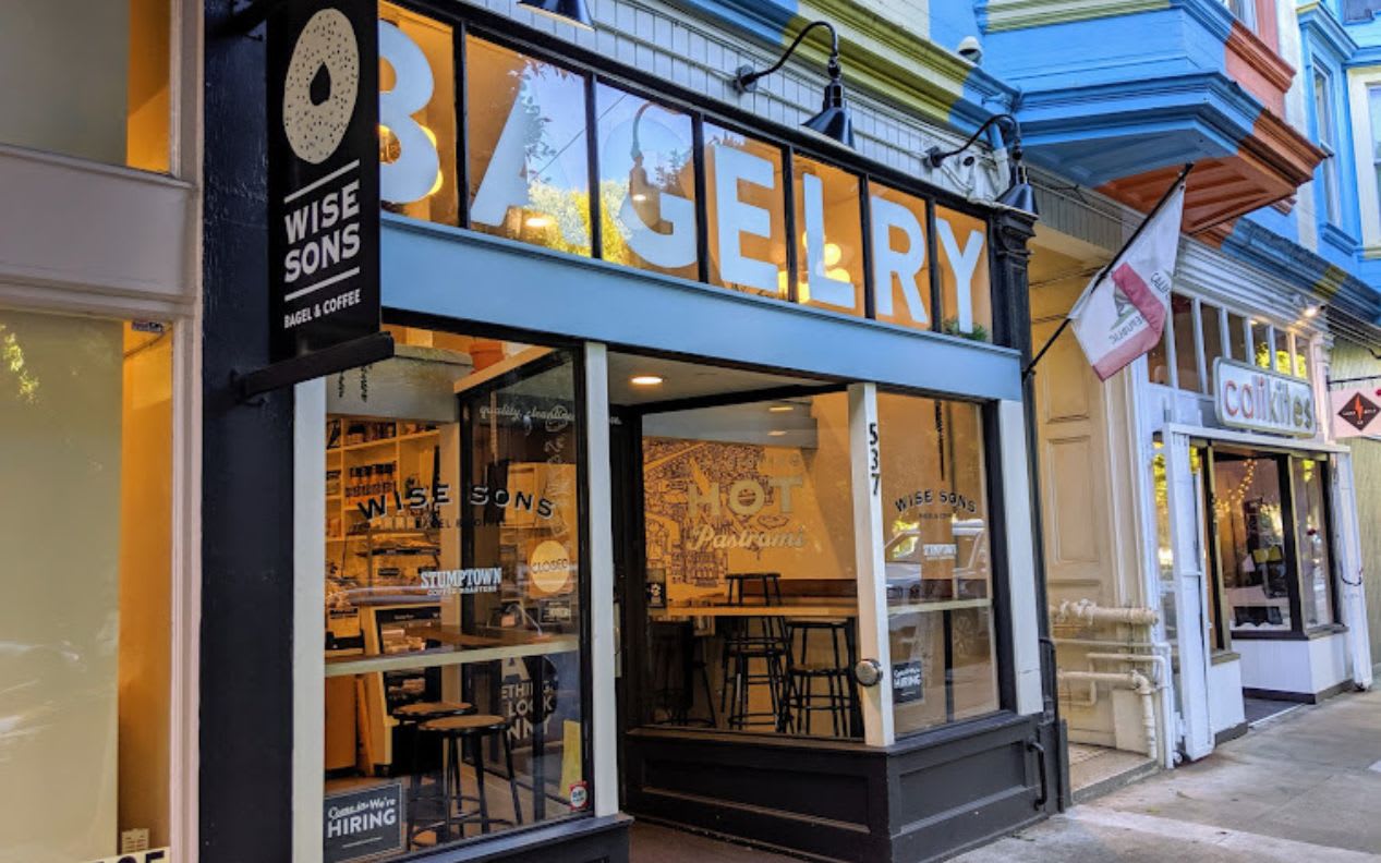 Wise Sons Jewish Deli storefront in Hayes Valley, San Francisco