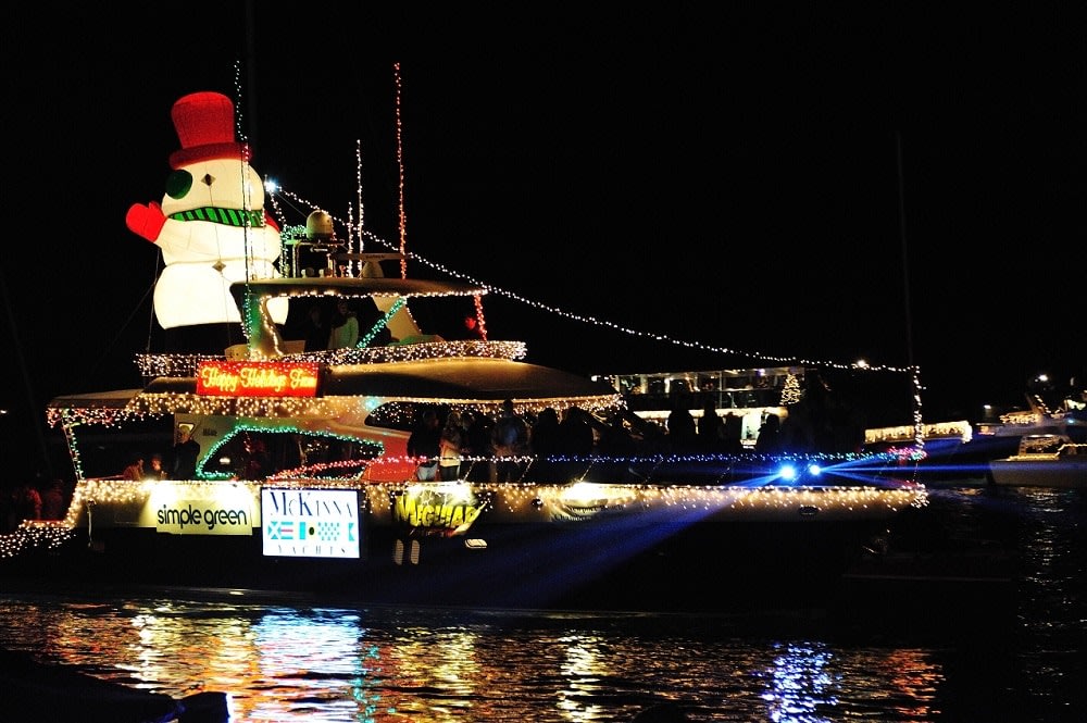 Christmas boat