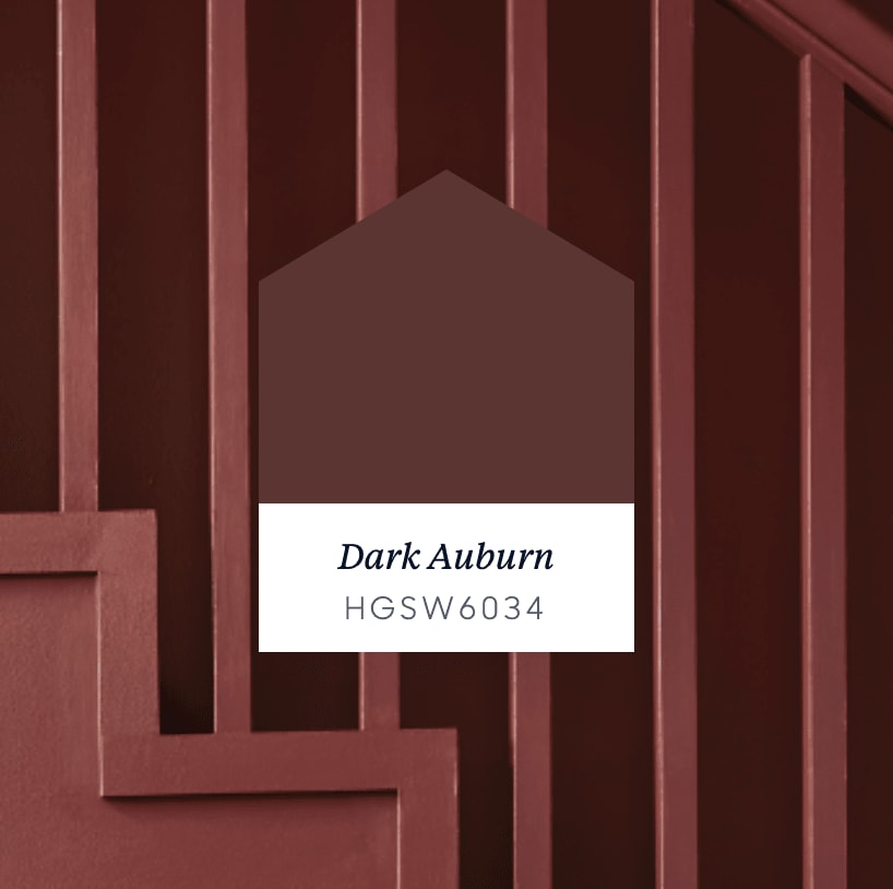 Dark Auburn paint color swatch, code HGSW6034.