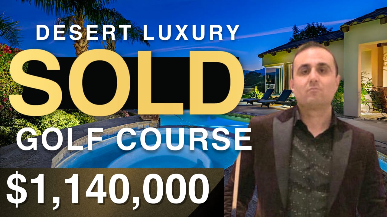 SOLD by Josh Reef - $1,140,000 Desert Luxury Golf Course Home Rancho Mirage California